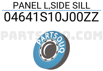Honda 04641S10J00ZZ PANEL L,SIDE SILL