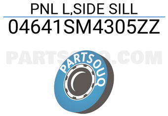 Honda 04641SM4305ZZ PNL L,SIDE SILL