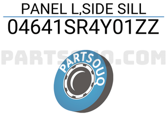 Honda 04641SR4Y01ZZ PANEL L,SIDE SILL