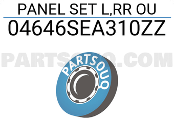 Honda 04646SEA310ZZ PANEL SET L,RR OU