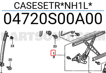 Honda 04720S00A00 CASESETR*NH1L*