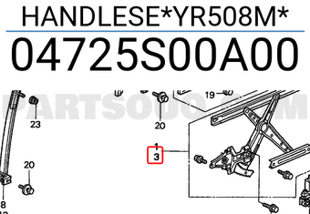 Honda 04725S00A00 HANDLESE*YR508M*