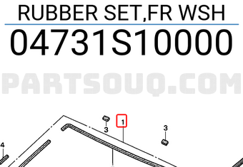 Honda 04731S10000 RUBBER SET,FR WSH