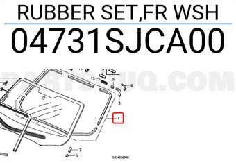 Honda 04731SJCA00 RUBBER SET,FR WSH