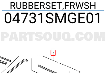Honda 04731SMGE01 RUBBERSET,FRWSH