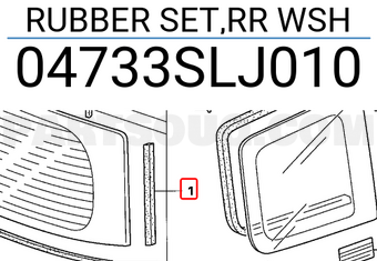 Honda 04733SLJ010 RUBBER SET,RR WSH