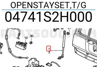 Honda 04741S2H000 OPENSTAYSET,T/G