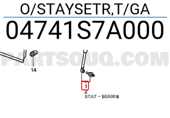 Honda 04741S7A000 O/STAYSETR,T/GA