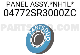 Honda 04772SR3000ZC PANEL ASSY.*NH1L*
