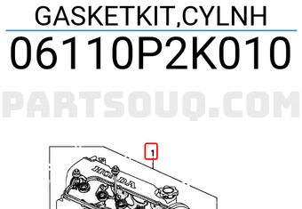 Honda 06110P2K010 GASKETKIT,CYLNH