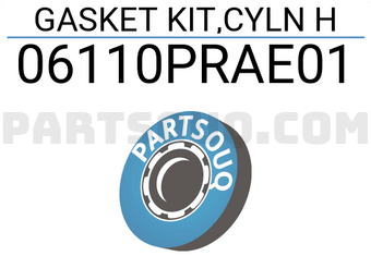 Honda 06110PRAE01 GASKET KIT,CYLN H