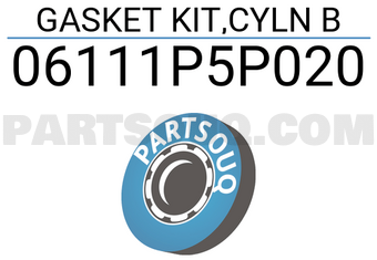 Honda 06111P5P020 GASKET KIT,CYLN B