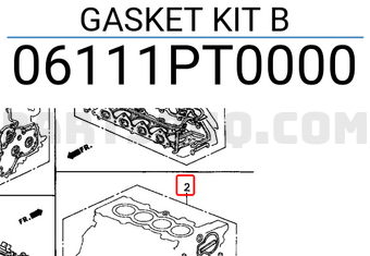 Honda 06111PT0000 GASKET KIT B