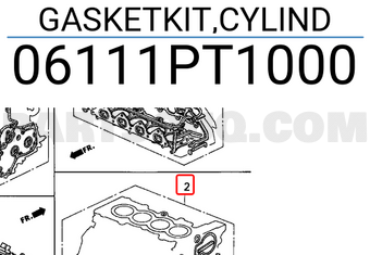 Honda 06111PT1000 GASKETKIT,CYLIND
