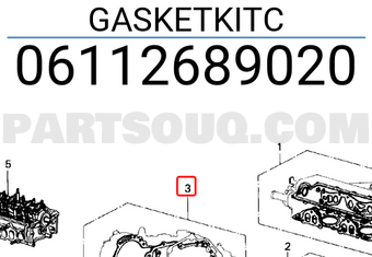 Honda 06112689020 GASKETKITC