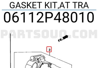 Honda 06112P48010 GASKET KIT,AT TRA