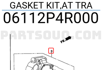 Honda 06112P4R000 GASKET KIT,AT TRA