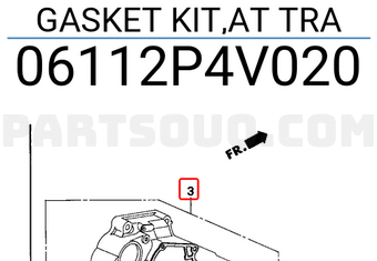 Honda 06112P4V020 GASKET KIT,AT TRA