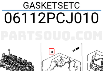 Honda 06112PCJ010 GASKETSETC