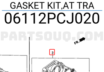 Honda 06112PCJ020 GASKET KIT,AT TRA