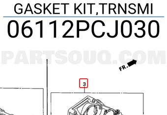Honda 06112PCJ030 GASKET KIT,TRNSMI