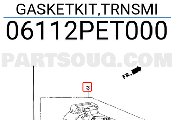 Honda 06112PET000 GASKETKIT,TRNSMI