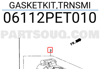 Honda 06112PET010 GASKETKIT,TRNSMI