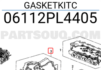 Honda 06112PL4405 GASKETKITC