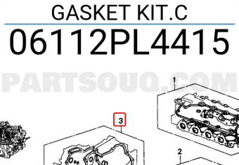 Honda 06112PL4415 GASKET KIT.C