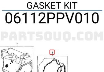 Honda 06112PPV010 GASKET KIT