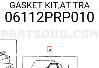 Honda 06112PRP010 GASKET KIT,AT TRA