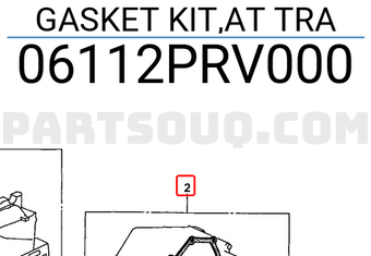 Honda 06112PRV000 GASKET KIT,AT TRA