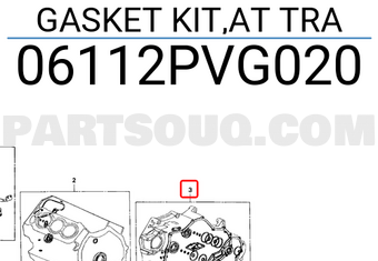 Honda 06112PVG020 GASKET KIT,AT TRA