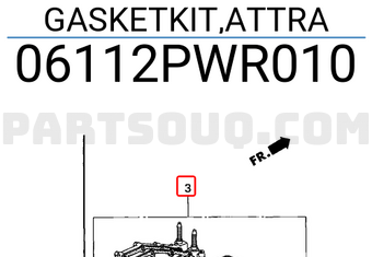 Honda 06112PWR010 GASKETKIT,ATTRA