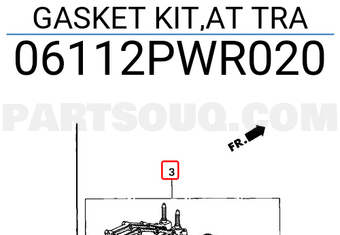 Honda 06112PWR020 GASKET KIT,AT TRA