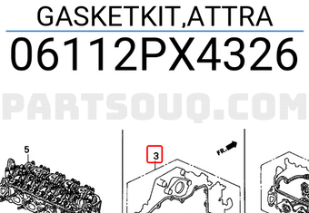 Honda 06112PX4326 GASKETKIT,ATTRA