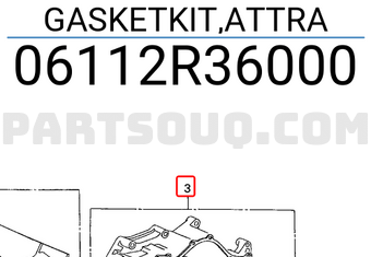 Honda 06112R36000 GASKETKIT,ATTRA