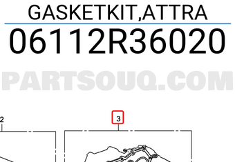 Honda 06112R36020 GASKETKIT,ATTRA