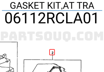 Honda 06112RCLA01 GASKET KIT,AT TRA