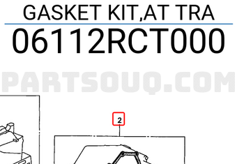 Honda 06112RCT000 GASKET KIT,AT TRA