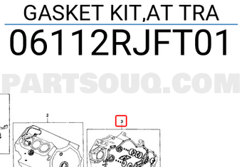 Honda 06112RJFT01 GASKET KIT,AT TRA