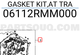 Honda 06112RMM000 GASKET KIT,AT TRA