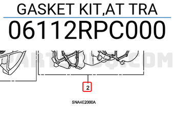 Honda 06112RPC000 GASKET KIT,AT TRA