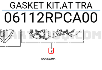 Honda 06112RPCA00 GASKET KIT,AT TRA