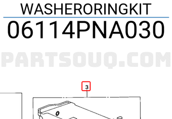 Honda 06114PNA030 WASHERORINGKIT