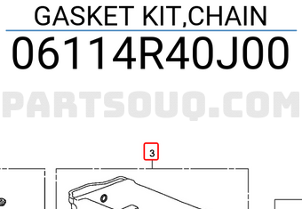 Honda 06114R40J00 GASKET KIT,CHAIN