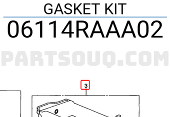 Honda 06114RAAA02 GASKET KIT