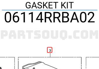 Honda 06114RRBA02 GASKET KIT