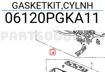 Honda 06120PGKA11 GASKETKIT,CYLNH