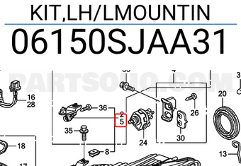 Honda 06150SJAA31 KIT,LH/LMOUNTIN